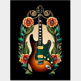 Electric guitar ever green 26 Posters and Art